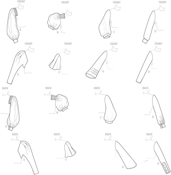 Simplicity Creative Patterns Sleeves for Tops, Vest, Jackets, Coats, A (10-12-14-16-18-20-22) - Image 3
